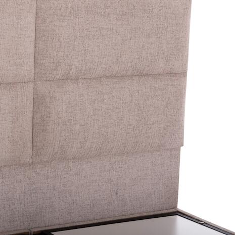 ΚΡΕΒΑΤΙ MILO ΜΕ ΑΠΟΘ.ΧΩΡΟ HM738.22 ΜΠΕΖ TEDDY ΥΦΑΣΜΑ ΓΙΑ ΣΤΡΩΜΑ 140x200εκ