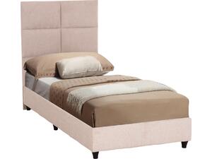 ΚΡΕΒΑΤΙ ΜΟΝΟ MILO HM652.32 ΜΠΕΖ TEDDY ΥΦΑΣΜΑ ΓΙΑ ΣΤΡΩΜΑ 90x200εκ