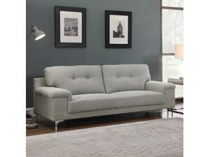 NOTE Kαναπές Σαλονιού - Καθιστικού 3Θέσιος, Ύφασμα Ανοιχτό Γκρι (Ε965,32)