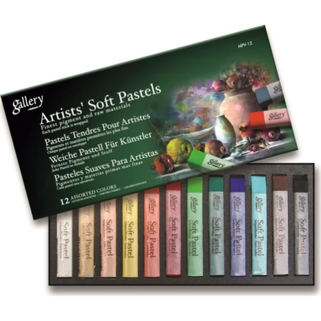 Παστέλ Mungyo Gallery 12 Artists Soft Pastels Carres 70x10mm