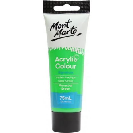 Ακρυλικό χρώμα Mont Marte Studio Acrylic 75ml 21 Monastral Green (Πράσινο)
