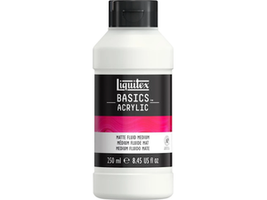 Βερνίκι διάφανο ακρυλικό Liquitex Basics Matte Fluid Medium 250ml