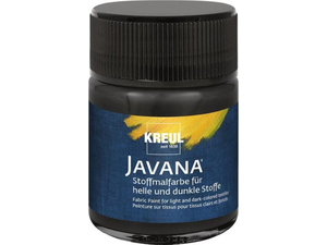 Χρώμα υφάσματος Kreul Javana (σκουρόχρωμο ύφασμα) 50ml Black (Black)