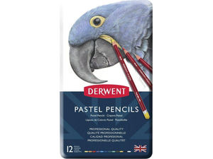 Μεταλλική Κασετίνα Derwent με 12 Μολύβια Pastel