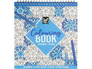 Βιβλίο Ζωγραφικής Σπιράλ Craft ID Colouring Book 48 Σχέδια 21x20cm 120gr Μπλε