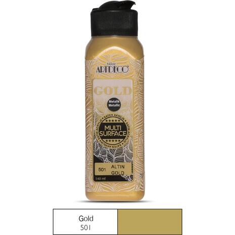 Ακρυλικό χρώμα ArtDeco Multi Surface 140ml Gold (501) (Gold)