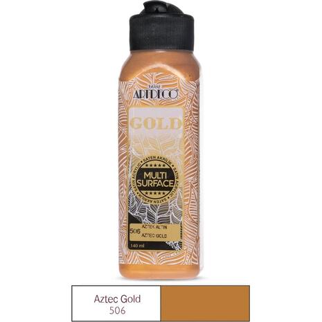 Ακρυλικό χρώμα ArtDeco Multi Surface 140ml Aztec Gold (506) (Gold)
