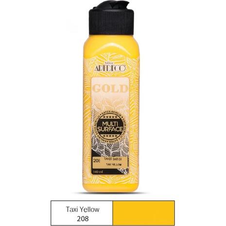 Ακρυλικό χρώμα ArtDeco Multi Surface 140ml Taxi Yellow (208) (Yellow)