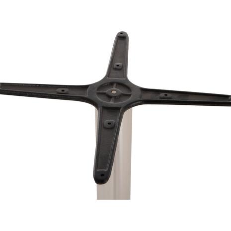 ΒΑΣΗ ΑΛΟΥΜΙΝΙΟΥ 4ΝΥΧΗ 66Χ66X69Υεκ. ΜΕ ΣΤΑΥΡΟ 45Χ45εκ. HM448.01 ΧΡΩΜΙΟΥ