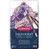 Μεταλλική κασετίνα Derwent Coloursoft με 12 ξυλομπογιές