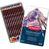 Μεταλλική κασετίνα Derwent Coloursoft με 12 ξυλομπογιές