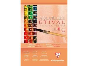Μπλοκ Ακουαρέλας Clairefontaine Etival 10Φ Cold Pressed A4 (21x29,7cm) 300g