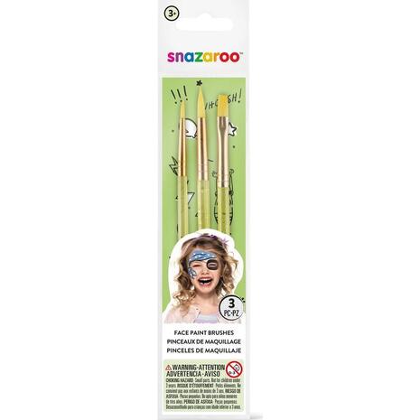 Πινέλα Snazaroo Face Painting σετ 3 πινέλα
