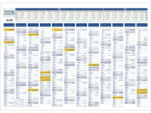 Ετήσιο πλάνο επιτοίχιο 24x33cm 2026