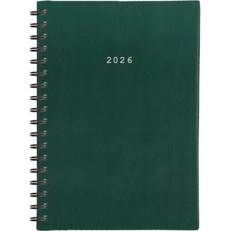 Ημερολόγιο ημερήσιο σπιράλ NEXT Basic 17x25cm 2026 πράσινο