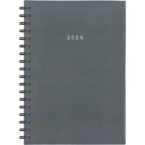 Ημερολόγιο ημερήσιο σπιράλ Next Basic xxl 21x29cm 2026 γκρι