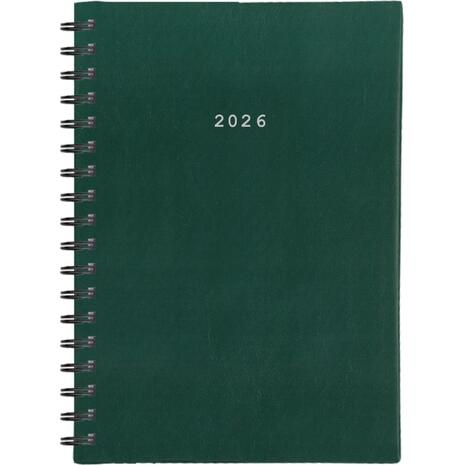 Ημερολόγιο ημερήσιο σπιράλ Next Basic xxl 21x29cm 2026 πράσινο