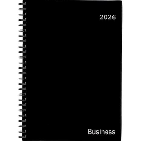 Ημερολόγιο ημερήσιο σπιράλ NEXT Business 24x34cm 2026 μαύρο