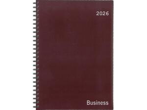 Ημερολόγιο ημερήσιο σπιράλ NEXT Business 24x34cm 2026 μπορντό