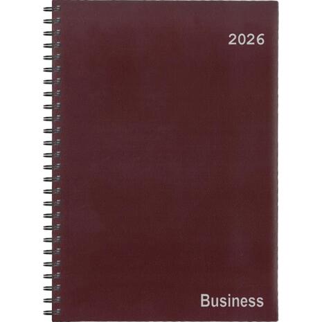 Ημερολόγιο ημερήσιο σπιράλ NEXT Business 24x34cm 2026 μπορντό