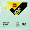 Αυτοκόλλητα χαρτάκια Deli Stick Up 76x76cm 100Φ