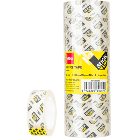 Κολλητική Ταινία (σελοτέϊπ) Deli Stick Up 30065 18mmx27.4m super clear
