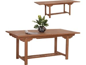 TΡΑΠΕΖΙ ΤΡΑΠΕΖΑΡΙΑΣ ΑΝΟΙΓΟΜΕΝΟ CRANDER HM6376 ΞΥΛΟ TEAK ΣΕ ΦΥΣΙΚΟ 180-240x100x76Υεκ