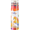 Ξυλομπογιές τριγωνικές + ξύστρα Deli Colorun Φ2.9mm (πακέτο 36 τεμαχίων) (Διάφορα χρώματα)