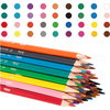Ξυλομπογιές τριγωνικές + ξύστρα Deli Colorun Φ2.9mm (πακέτο 36 τεμαχίων) (Διάφορα χρώματα)