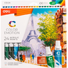 Σετ 24 ακρυλικών χρωμάτων των 12ml Deli color emotion (Διάφορα χρώματα)