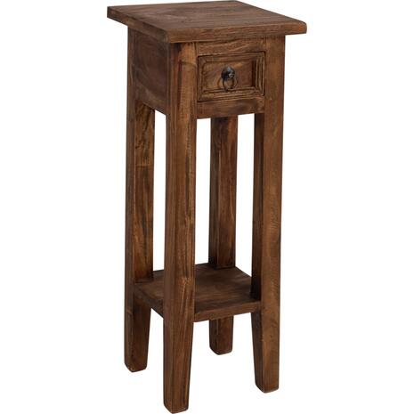 ΒΟΗΘΗΤΙΚΟ ΤΡΑΠΕΖΑΚΙ ΑΠΟ ΜΑΟΝΙ ΞΥΛΟ ΜΕ ΣΥΡΤΑΡΑΚΙ 25x25x66,5Υεκ.HM9484.01