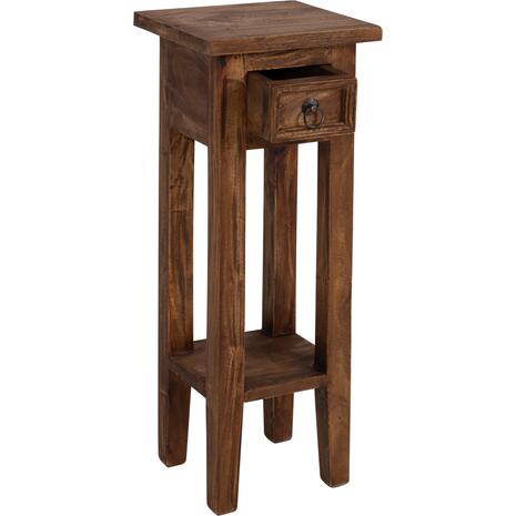 ΒΟΗΘΗΤΙΚΟ ΤΡΑΠΕΖΑΚΙ ΑΠΟ ΜΑΟΝΙ ΞΥΛΟ ΜΕ ΣΥΡΤΑΡΑΚΙ 25x25x66,5Υεκ.HM9484.01