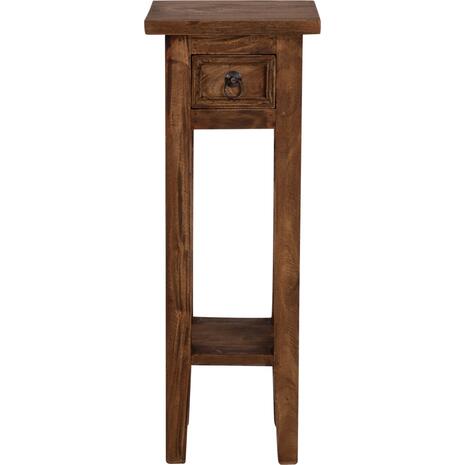 ΒΟΗΘΗΤΙΚΟ ΤΡΑΠΕΖΑΚΙ ΑΠΟ ΜΑΟΝΙ ΞΥΛΟ ΜΕ ΣΥΡΤΑΡΑΚΙ 25x25x66,5Υεκ.HM9484.01