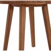 TΡΑΠΕΖΙ ΤΡΑΠΕΖΑΡΙΑΣ ΣΤΡΟΓΓΥΛΟ DANTE HM6379 ΞΥΛΟ TEAK Φ80x75Υεκ.