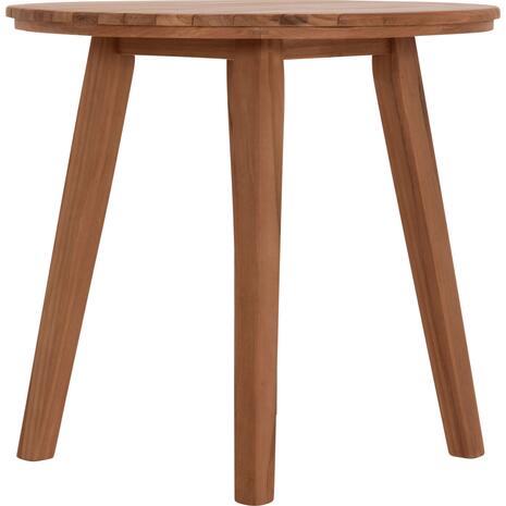 TΡΑΠΕΖΙ ΤΡΑΠΕΖΑΡΙΑΣ ΣΤΡΟΓΓΥΛΟ DANTE HM6379 ΞΥΛΟ TEAK Φ80x75Υεκ.
