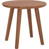 TΡΑΠΕΖΙ ΤΡΑΠΕΖΑΡΙΑΣ ΣΤΡΟΓΓΥΛΟ DANTE HM6379 ΞΥΛΟ TEAK Φ80x75Υεκ.