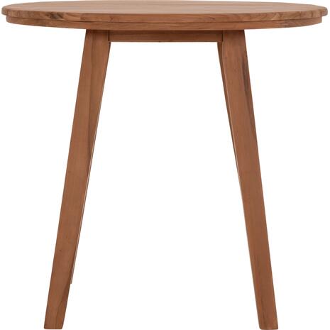 TΡΑΠΕΖΙ ΤΡΑΠΕΖΑΡΙΑΣ ΣΤΡΟΓΓΥΛΟ DANTE HM6379 ΞΥΛΟ TEAK Φ80x75Υεκ.