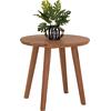 TΡΑΠΕΖΙ ΤΡΑΠΕΖΑΡΙΑΣ ΣΤΡΟΓΓΥΛΟ DANTE HM6379 ΞΥΛΟ TEAK Φ80x75Υεκ.