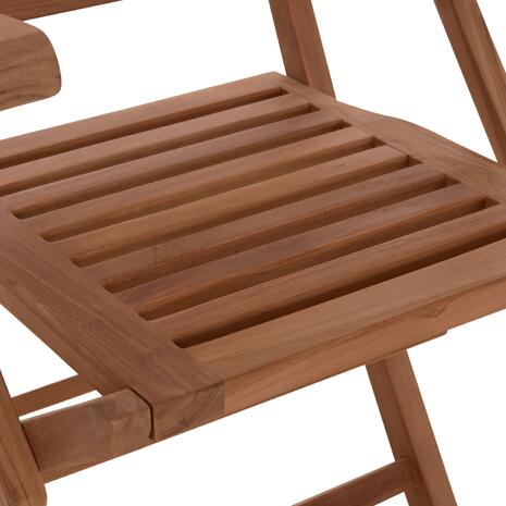 ΠΟΛΥΘΡΟΝΑ ΤΡΑΠΕΖΑΡΙΑΣ ΠΤΥΣΣΟΜΕΝΗ CRANDER HM6377 ΞΥΛΟ TEAK 53x63x90Υεκ. (σετ 2 τεμαχίων)