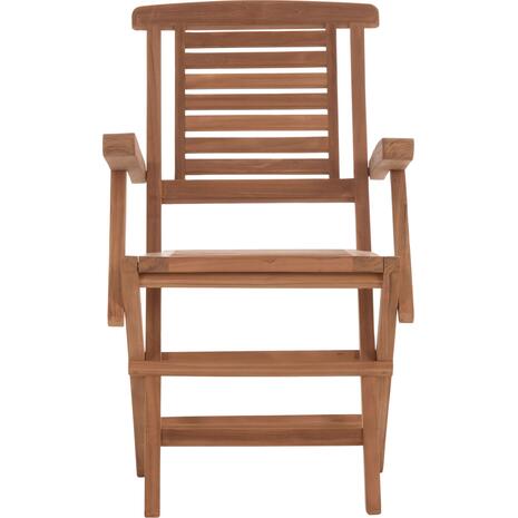 ΠΟΛΥΘΡΟΝΑ ΤΡΑΠΕΖΑΡΙΑΣ ΠΤΥΣΣΟΜΕΝΗ CRANDER HM6377 ΞΥΛΟ TEAK 53x63x90Υεκ. (σετ 2 τεμαχίων)