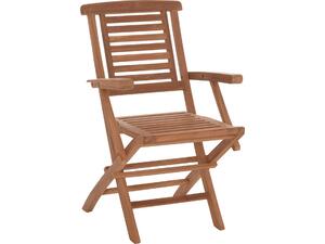 ΠΟΛΥΘΡΟΝΑ ΤΡΑΠΕΖΑΡΙΑΣ ΠΤΥΣΣΟΜΕΝΗ CRANDER HM6377 ΞΥΛΟ TEAK 53x63x90Υεκ. (σετ 2 τεμαχίων)