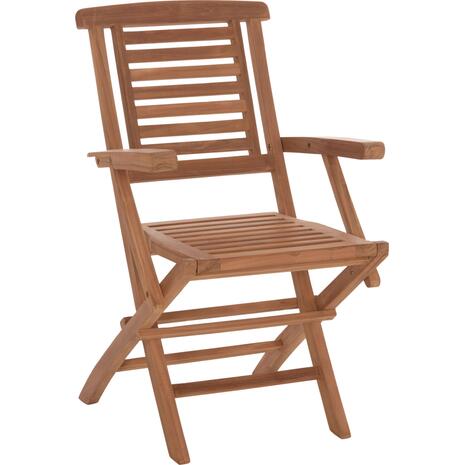 ΠΟΛΥΘΡΟΝΑ ΤΡΑΠΕΖΑΡΙΑΣ ΠΤΥΣΣΟΜΕΝΗ CRANDER HM6377 ΞΥΛΟ TEAK 53x63x90Υεκ. (σετ 2 τεμαχίων)