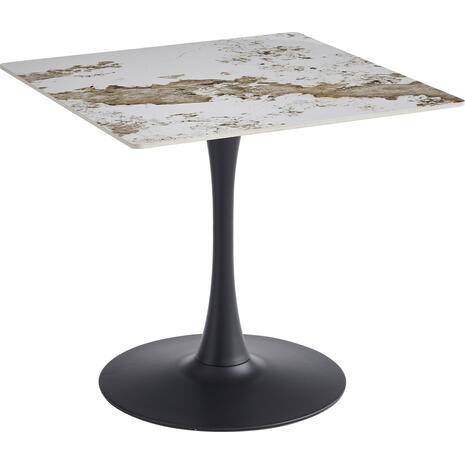 ΤΡΑΠΕΖΙ ΤΡΑΠΕΖΑΡΙΑΣ TETRAN HM18315.02 ΒΑΣΗ ΜΑΥΡΗ--SINTERED STONE PANDORA 80x80x74Υεκ