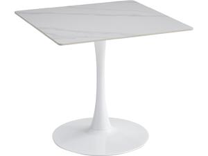 ΤΡΑΠΕΖΙ ΤΡΑΠΕΖΑΡΙΑΣ TETRAN HM18315.01 ΒΑΣΗ ΛΕΥΚΗ--SINTERED STONE SNOW WHITE 80x80x74Υεκ