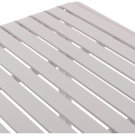 ΤΡΑΠΕΖΙ ΤΕΤΡΑΓΩΝΟ ΑΛΟΥΜΙΝΙΟΥ RACHEL HM6338.02 ΛΕΥΚΟ 80x80x75Υεκ.