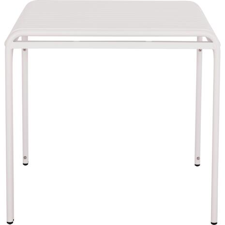 ΤΡΑΠΕΖΙ ΤΕΤΡΑΓΩΝΟ ΑΛΟΥΜΙΝΙΟΥ RACHEL HM6338.02 ΛΕΥΚΟ 80x80x75Υεκ.