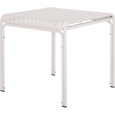 ΤΡΑΠΕΖΙ ΤΕΤΡΑΓΩΝΟ ΑΛΟΥΜΙΝΙΟΥ RACHEL HM6338.02 ΛΕΥΚΟ 80x80x75Υεκ.