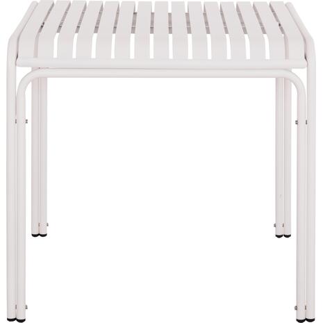 ΤΡΑΠΕΖΙ ΤΕΤΡΑΓΩΝΟ ΑΛΟΥΜΙΝΙΟΥ RACHEL HM6338.02 ΛΕΥΚΟ 80x80x75Υεκ.