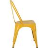 RELIX Καρέκλα Στοιβαζόμενη, Μέταλλο Βαφή Κίτρινο (Ε5191,9MW)