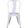 RELIX Καρέκλα Στοιβαζόμενη, Μέταλλο Βαφή Άσπρο (Ε5191,MW)